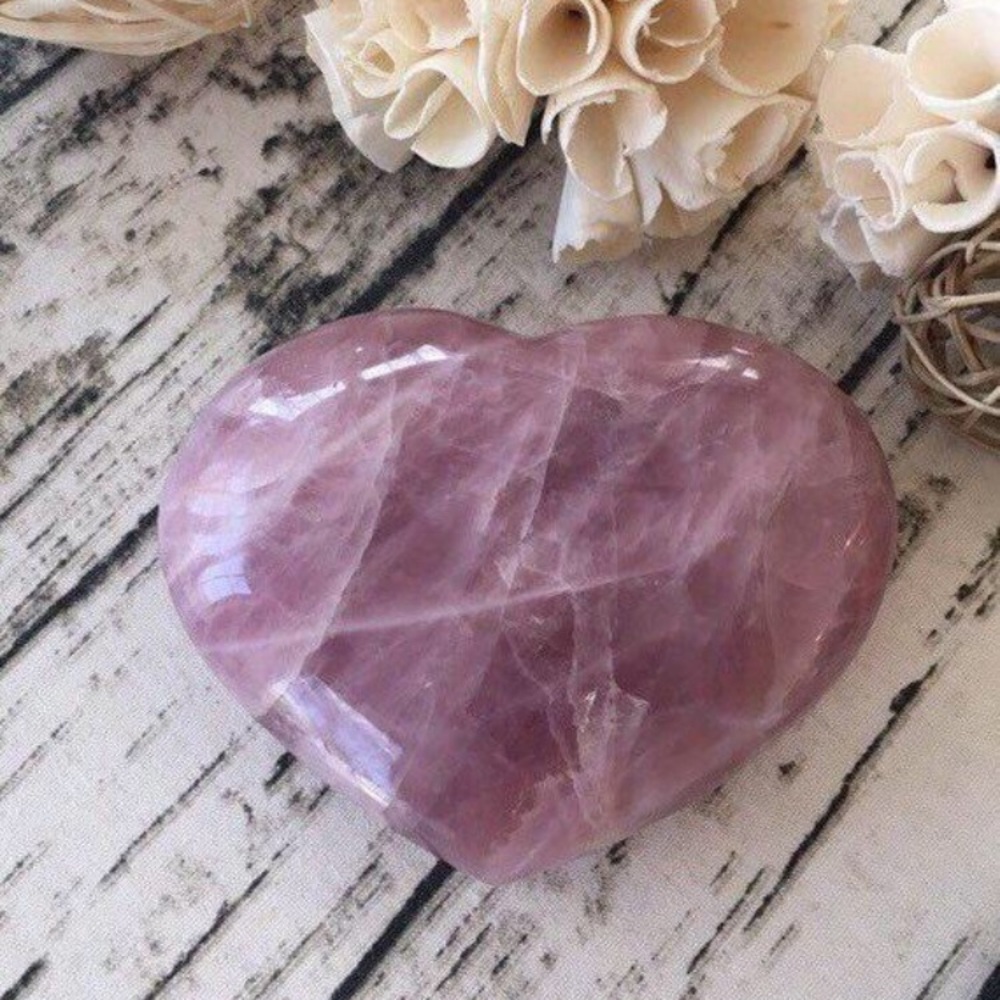 🕉Sold On Etsy!🕉 Huge Lavender Rose Quartz Heart